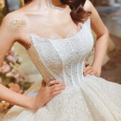 VÁY CƯỚI CÚP NGỰC THIẾT KẾ CAO CẤP FAIRYTALE BRIDAL