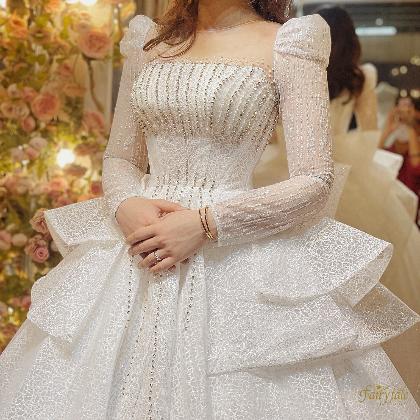 VÁY CƯỚI DÀI TAY THIẾT KẾ CAO CẤP FAIRYTALE BRIDAL