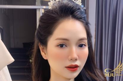 MJU STUDIO MAKEUP CÔ DÂU NGÀY CƯỚI PHONG CÁCH TRONG TRẺO NHẸ TỰ NHIÊN