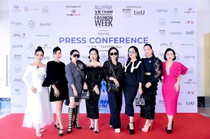 CHỦ TỊCH MJUGROUP ĐỖ HƯƠNG LY  tại Họp báo Aquafina Vietnam International Fashion Week