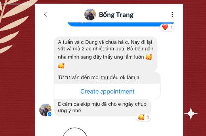 FEEDBACK CỦA KHÁCH DÀNH CHO MJU STUDIO
