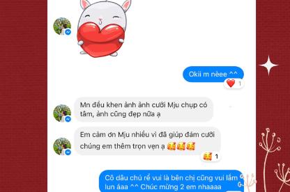 Ý KIẾN PHẢN HỒI CỦA KHÁCH HÀNG MJU STUDIO