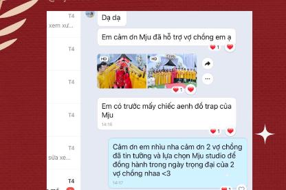 PHẢN HỒI CỦA KHÁCH HÀNG MJU STUDIO