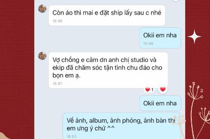 PHẢN HỒI CỦA KHÁCH VỀ CÁCH PHỤC VỤ CỦA MJU STUDIO