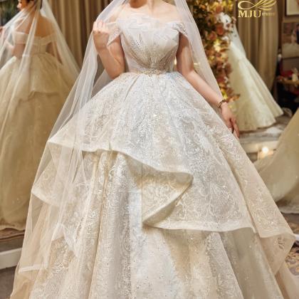 VÁY CƯỚI CÔNG CHÚA LỘNG LẪY FAIRY TALE BRIDAL / MJU STUDIO