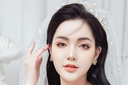 MAKE UP CÔ DÂU NGÀY CHỤP ẢNH TONE CAM ĐÀO CUỐN HÚT
